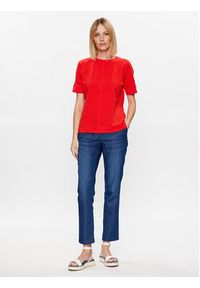 Olsen T-Shirt 11104490 Czerwony Regular Fit. Kolor: czerwony. Materiał: bawełna #7