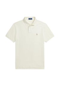 Polo Ralph Lauren Polo 710680784372 Écru Custom Slim Fit. Typ kołnierza: polo. Materiał: bawełna #2