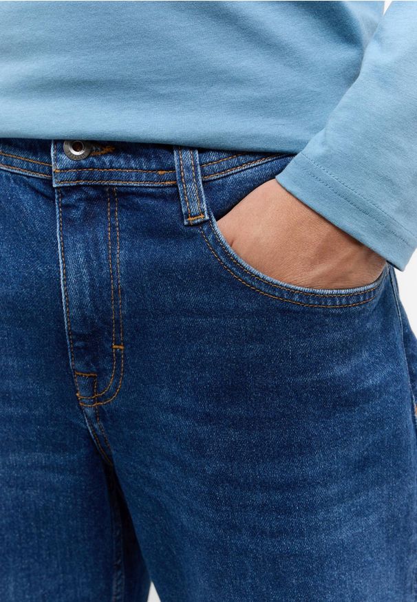 Męskie Spodnie jeansowe Mustang Style Denver Straight Denim Blue 1015523 5000 783