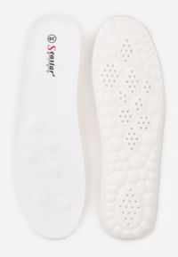 Born2be - Fuksjowe Sneakersy na Grubej Podeszwie Ozdobione Geometrycznym Wzorem Asoastis. Okazja: na spacer, na co dzień, do pracy. Kolor: różowy. Materiał: prążkowany, dzianina. Wzór: geometria, aplikacja. Sport: turystyka piesza #2