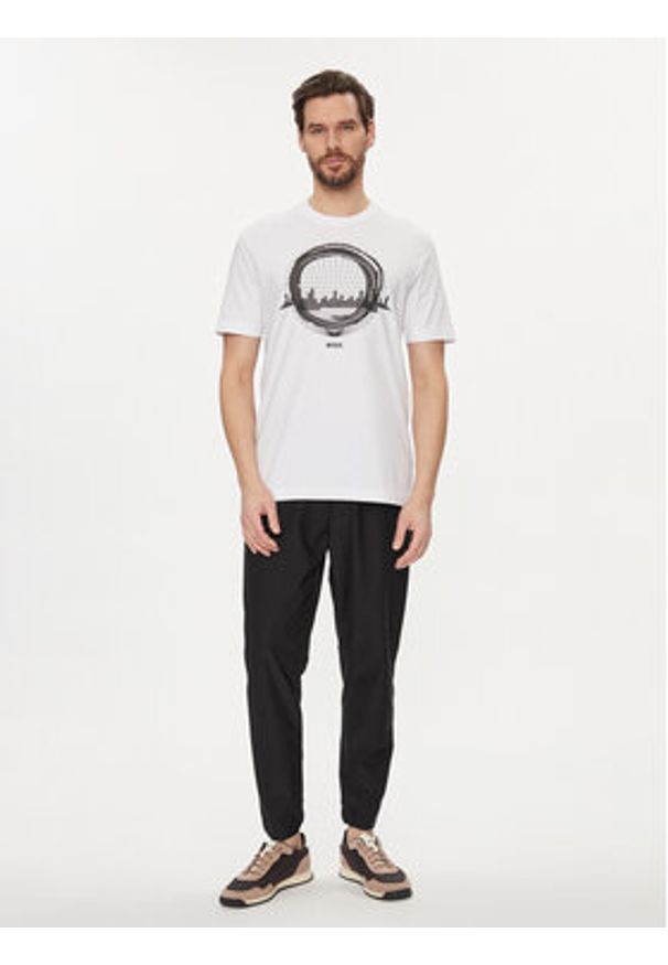 BOSS - Boss T-Shirt 50506372 Biały Regular Fit. Kolor: biały. Materiał: bawełna