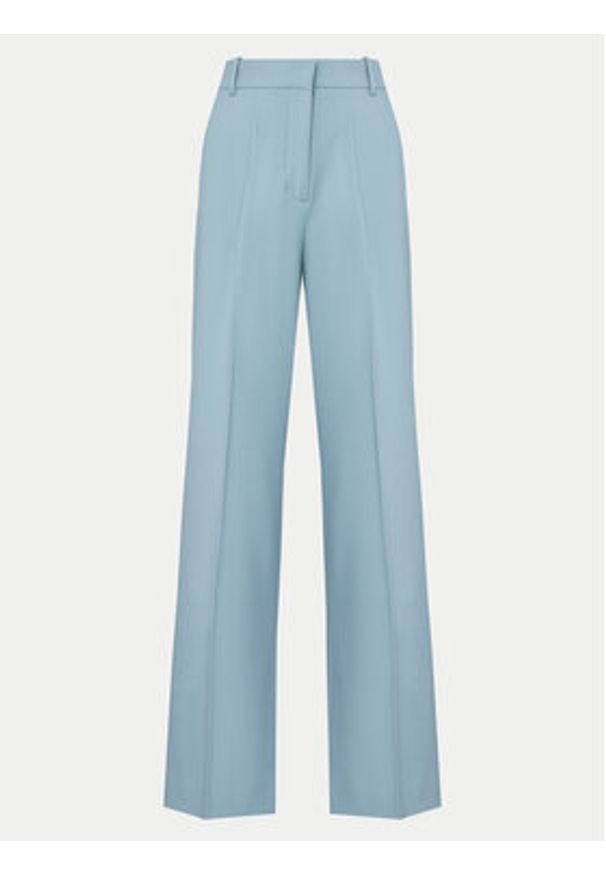 Calvin Klein Spodnie palazzo K20K207836 Błękitny Wide Leg. Kolor: niebieski. Materiał: wełna, syntetyk