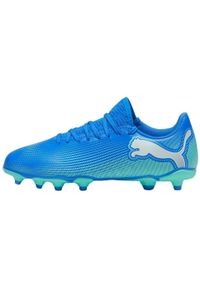 Puma - Buty Piłkarskie Dla Dzieci Future 7 Play. Kolor: niebieski. Sport: piłka nożna