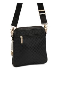 Kazar - Miejska torebka tekstylna typu listonoszka. Kolor: czarny. Wzór: gładki. Materiał: skórzane. Styl: casual, klasyczny #3