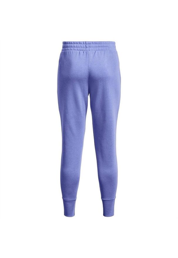 Under Armour - Spodnie Do Biegania Rival Fleece Dla Kobiet. Kolor: fioletowy. Sport: turystyka piesza