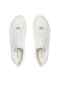 MICHAEL Michael Kors Sneakersy Keaton Lace Up 43R4KTFS1L Biały. Kolor: biały. Materiał: skóra