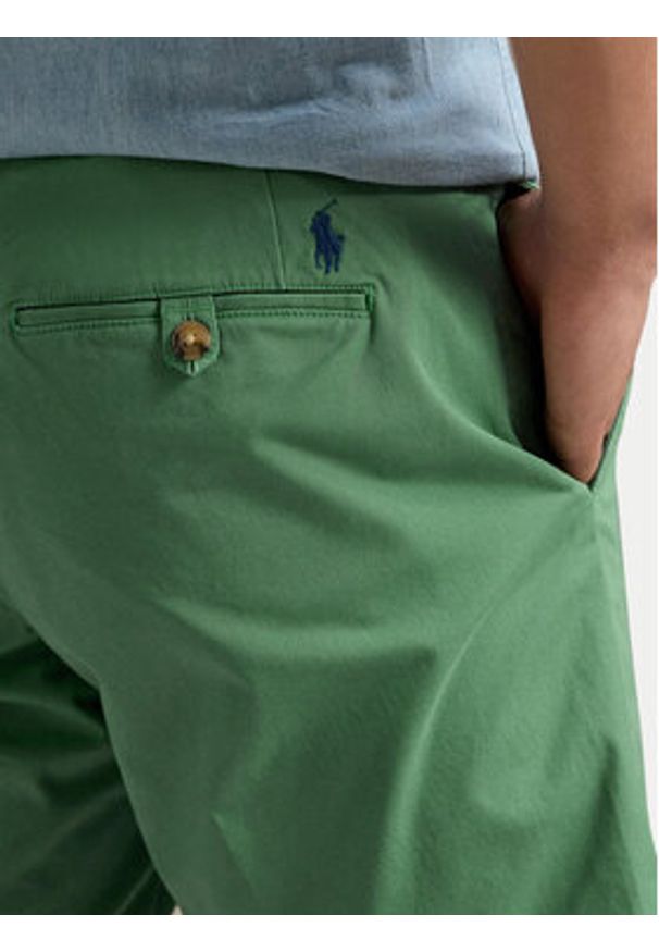 Polo Ralph Lauren Szorty materiałowe 710799213048 Zielony Straight Fit. Kolor: zielony. Materiał: bawełna