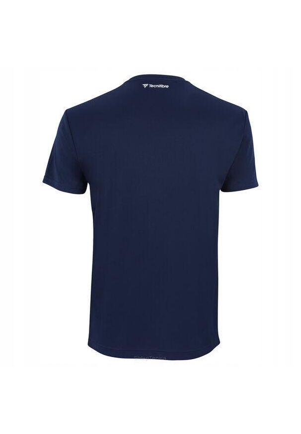 TECNIFIBRE - Koszulka T-shirt tenisowa dziecięca Tecnifibre Team Tech Tee. Kolor: niebieski. Sport: tenis