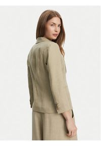 Marella Marynarka Biella 2513041062 Beżowy Regular Fit. Kolor: beżowy. Materiał: len #4