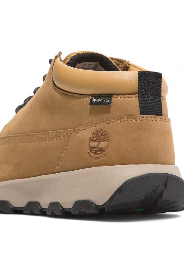 Timberland Winsor Park MID LACE UP GTX SNEAKER WHEAT NUBUCK Sneakersy męskie. Kolor: brązowy. Materiał: nubuk