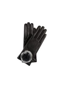 Ochnik - Rękawiczki damskie. Kolor: czarny. Materiał: skóra. Sezon: zima, jesień #1