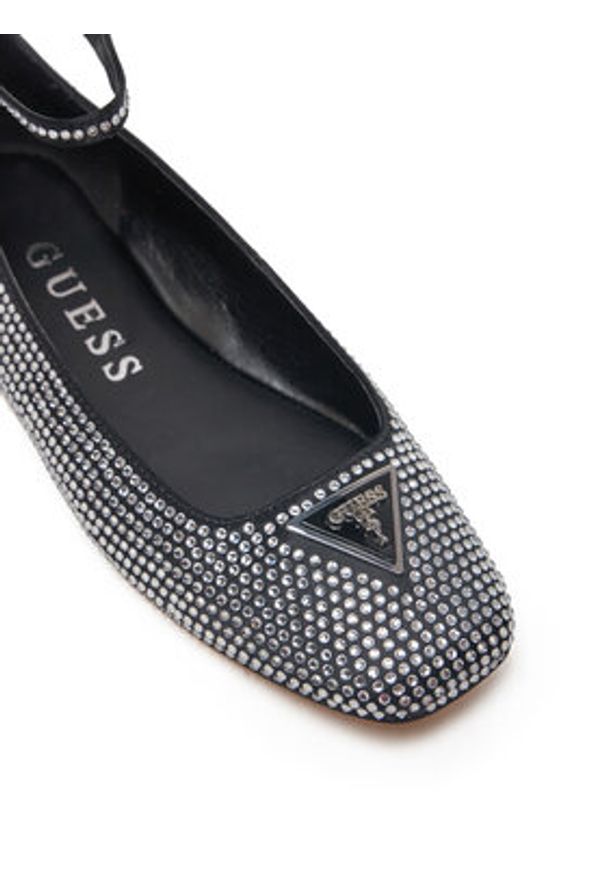 Guess Baleriny FLPLVS SAT02 Czarny. Kolor: czarny. Materiał: materiał