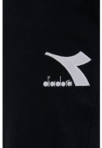 Diadora - Spodnie. Kolor: czarny. Wzór: gładki #3