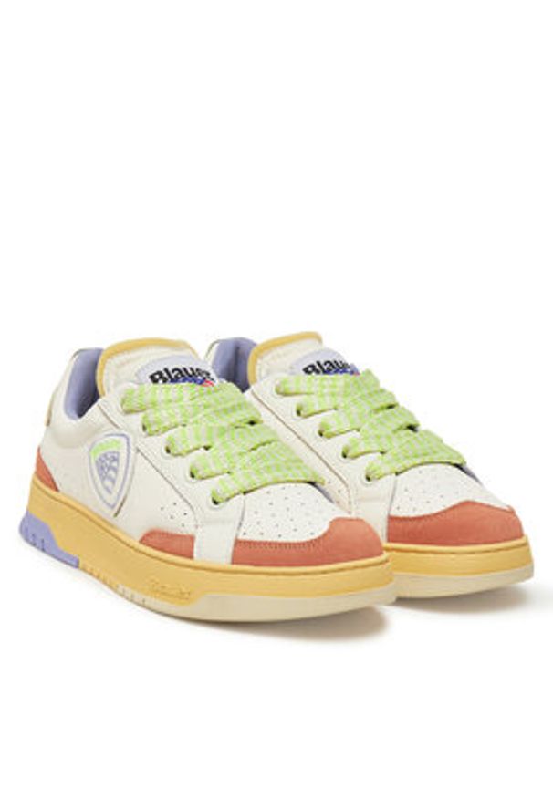 Blauer Sneakersy S5ADEL02/LEA Biały. Kolor: biały. Materiał: skóra