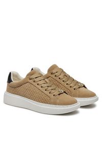 BOSS - Boss Sneakersy Amber 50529684 Beżowy. Kolor: beżowy. Materiał: zamsz, skóra #5