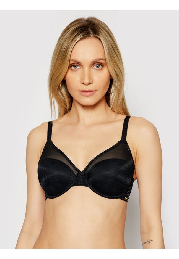 Gossard Biustonosz z fiszbiną Glossies 6270 Czarny. Kolor: czarny. Materiał: syntetyk