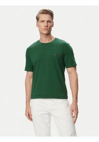TOMMY HILFIGER - Tommy Hilfiger T-Shirt Ess Seasonal MW0MW39995 Zielony ciemny Regular Fit. Kolor: zielony. Materiał: bawełna #1