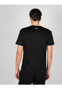 Les Hommes T-shirt | LKT102 703A | Regular Fit Mercerized Cotton T-Shirt | Mężczyzna | Czarny. Okazja: na co dzień. Kolor: czarny. Materiał: bawełna. Styl: casual #5