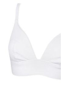 Hunkemöller Biustonosz braletka 302037 Biały. Kolor: biały. Materiał: bawełna #7