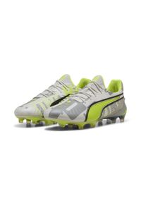 Puma - Buty piłkarskie unisex KING ULTIMATE FOREVER FG/AG PUMA. Kolor: zielony, wielokolorowy, szary. Szerokość cholewki: normalna. Sport: piłka nożna