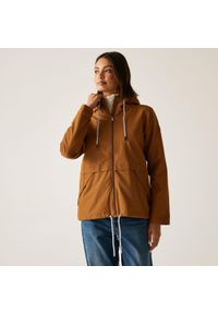 Regatta - Kurtka turystyczna przeciwdeszczowa damska Bayletta wodoodporna. Kolor: brązowy, beżowy, wielokolorowy. Sport: turystyka piesza #1