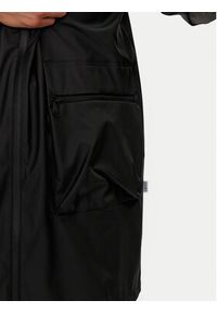 Rains Kurtka przeciwdeszczowa Cargo Long Jacket W3 19850 Czarny Regular Fit. Kolor: czarny. Materiał: syntetyk