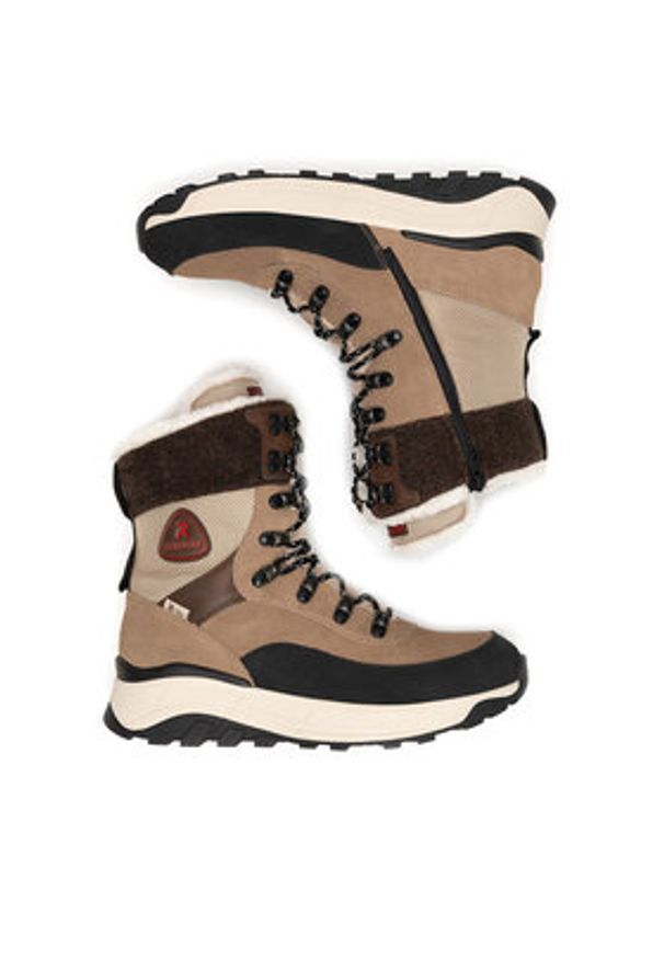 Rieker Revolution Lifestyle Trzewiki W0066-64 Beżowy. Kolor: beżowy. Materiał: skóra, zamsz