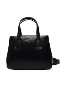 Calvin Klein Torebka Ck Mini Tote Crossbody LV04F3520G Czarny. Kolor: czarny. Materiał: skórzane #1