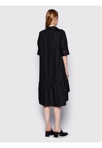 GESTUZ - Gestuz Sukienka koszulowa Avaligz 10906320 Czarny Loose Fit. Kolor: czarny. Materiał: bawełna. Typ sukienki: koszulowe