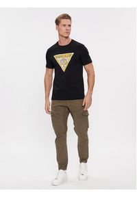 Guess T-Shirt Ss Cn Triangle M4RI38 J1314 Czarny Slim Fit. Kolor: czarny. Materiał: bawełna #3