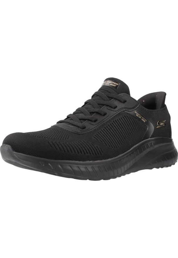 skechers - Buty SKECHERS BOBS SQUAD CHAOS Czarny. Kolor: czarny. Materiał: materiał, syntetyk, tkanina. Model: Skechers Sport. Sport: turystyka piesza