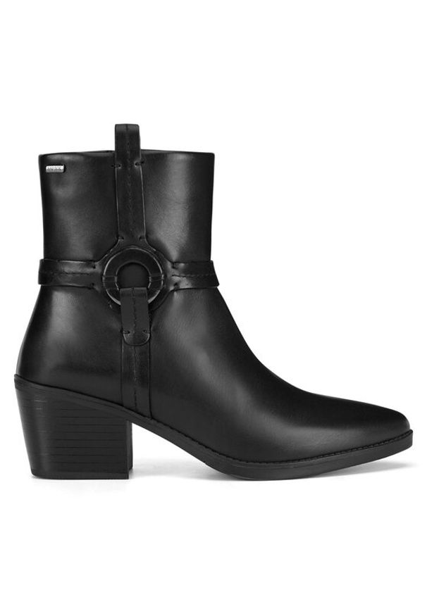 MEXX Botki MICP1710243W Czarny. Kolor: czarny. Materiał: skóra