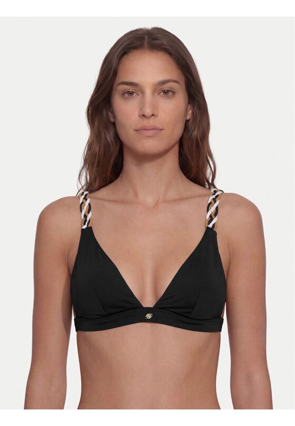 BOSS Góra od bikini 50561291 Czarny. Kolor: czarny. Materiał: syntetyk