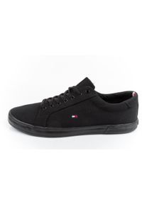 TOMMY HILFIGER - Buty trampki męskie Tommy Hilfiger [005960GJ]. Kolor: czarny