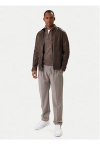 Milestone Kurtka skórzana Oliverio 611099 60770 Brązowy Regular Fit. Kolor: brązowy. Materiał: skóra #5