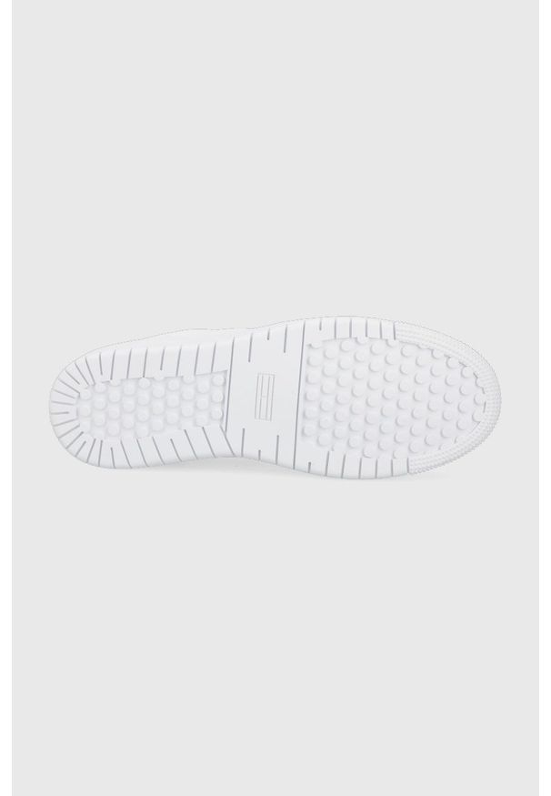 Tommy Jeans sneakersy kolor biały. Nosek buta: okrągły. Zapięcie: sznurówki. Kolor: biały. Materiał: poliester, guma