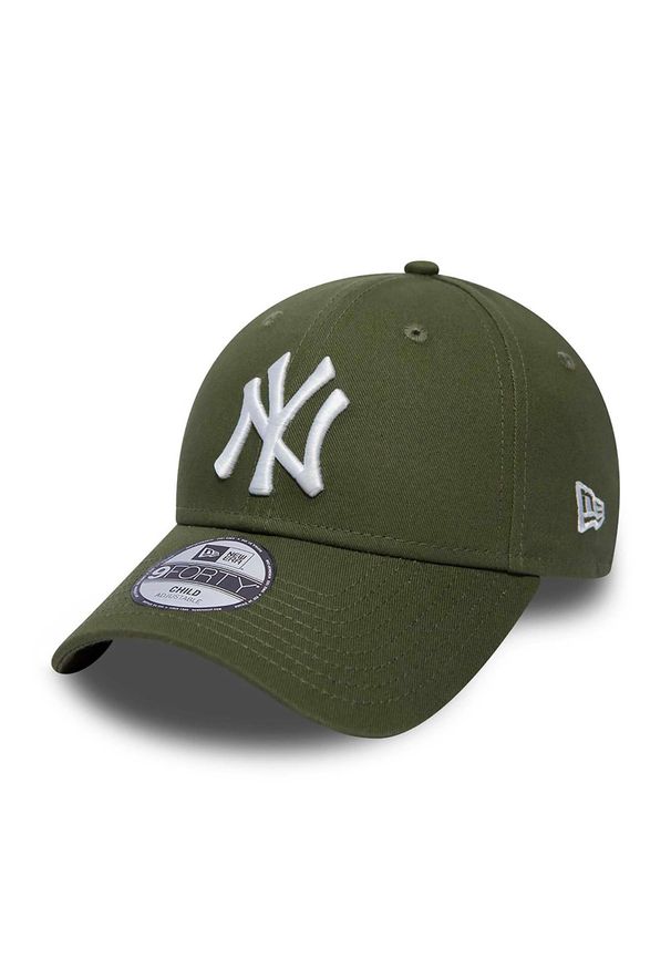 Czapka New Era Kids League Essential 940 Dzieci. Kolor: zielony. Materiał: bawełna. Styl: casual