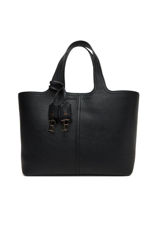 Elisabetta Franchi Torebka BS-96A-52E2-V450 Czarny. Kolor: czarny. Materiał: skórzane