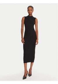 Guess Sukienka dzianinowa W5BK23 Z3OW2 Czarny Slim Fit. Kolor: czarny. Materiał: syntetyk #1
