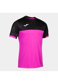 Koszulka do tenisa z krótkim rekawem męska Joma SHORT SLEEVE T- SHIRT. Kolor: różowy, wielokolorowy, czarny. Długość: krótkie. Sport: tenis