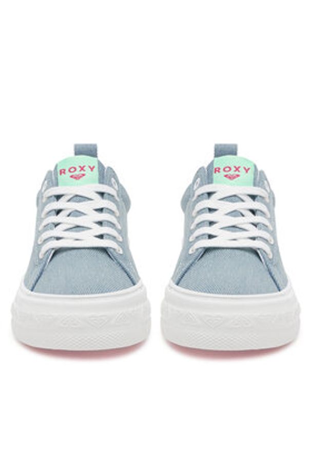 Roxy Tenisówki V12908 Niebieski. Kolor: niebieski. Materiał: materiał