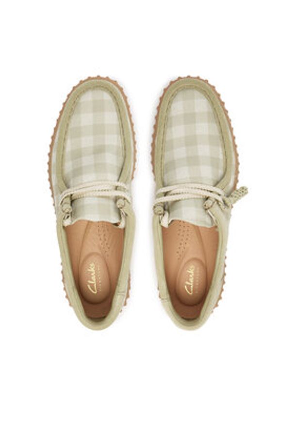 Clarks Półbuty Torhill Bee 26186299 Zielony. Kolor: zielony. Materiał: materiał