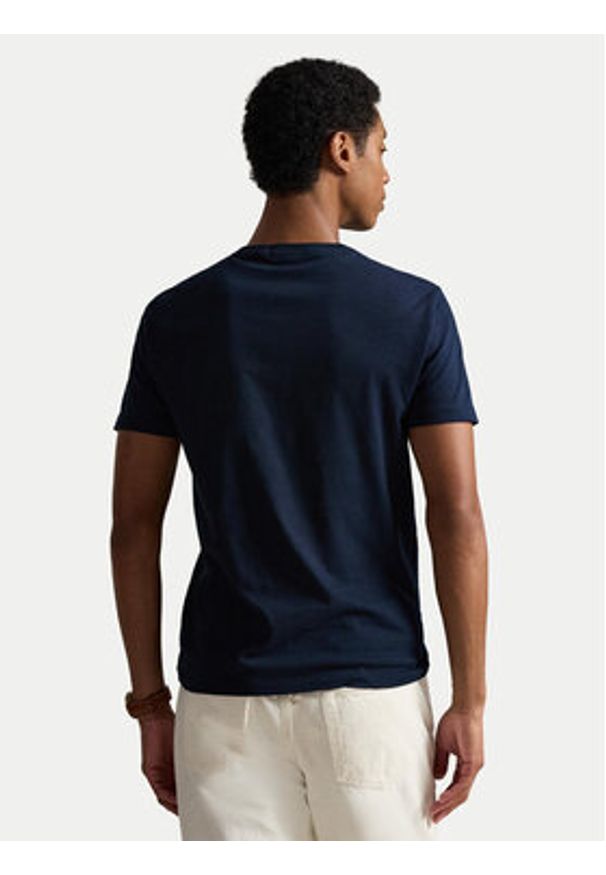 Polo Ralph Lauren T-Shirt 710P07343002 Granatowy Regular Fit. Typ kołnierza: polo. Kolor: niebieski. Materiał: bawełna