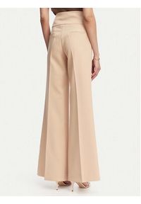 ACCESS FASHION Spodnie materiałowe 63-5022-135 Beżowy Flare Fit. Kolor: beżowy. Materiał: syntetyk #5