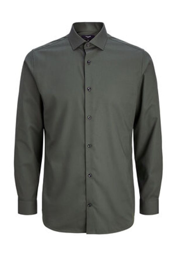 Jack & Jones Koszula Parker 12227385 Zielony Slim Fit. Kolor: zielony. Materiał: bawełna
