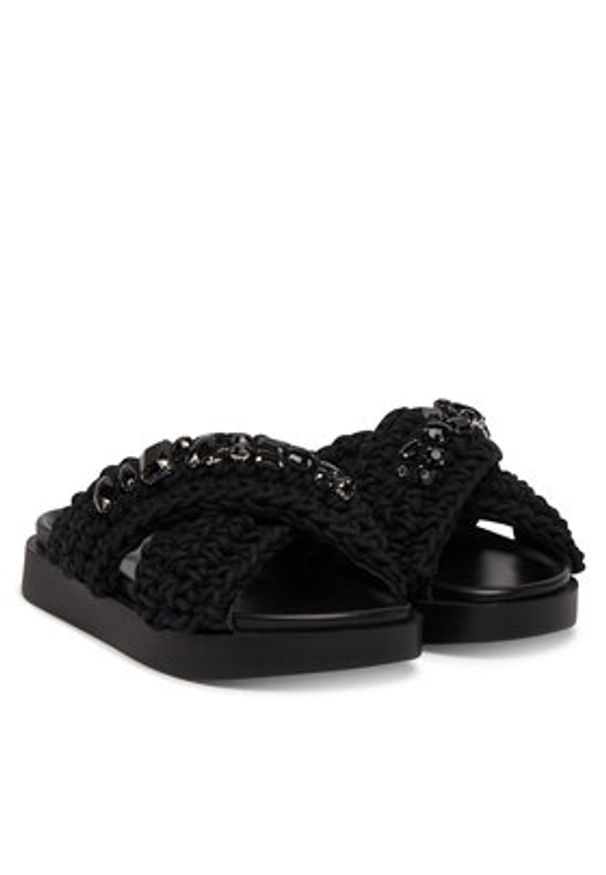 Inuikii Klapki Woven Stones 1004.003.0073 Czarny. Kolor: czarny. Materiał: materiał