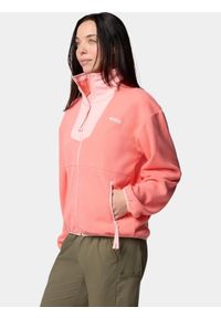 columbia - Sweter damski Columbia Sequoia Grove. Kolor: różowy. Materiał: polar, materiał