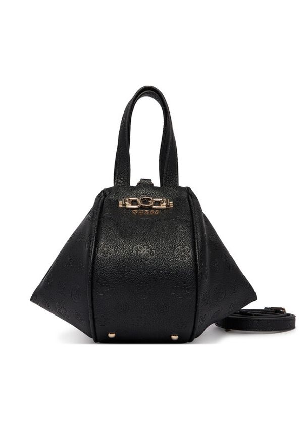 Guess Torebka Anise Mini HWPD99 16770 Czarny. Kolor: czarny. Materiał: skórzane