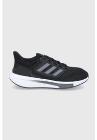 Adidas - adidas Buty EQ21 Run kolor czarny. Nosek buta: okrągły. Zapięcie: sznurówki. Kolor: czarny. Materiał: materiał, guma. Sport: bieganie #1