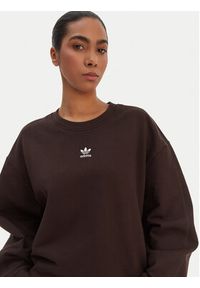 Adidas - adidas Bluza Essentials KD9120 Brązowy Oversize. Kolor: brązowy. Materiał: bawełna #3